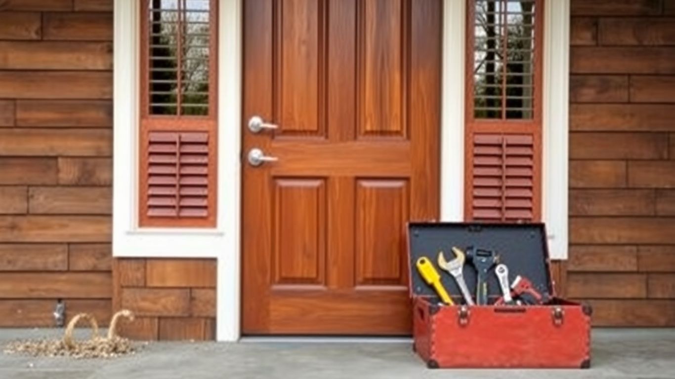 Maison sécurisée avec outils de préparation aux catastrophes.
