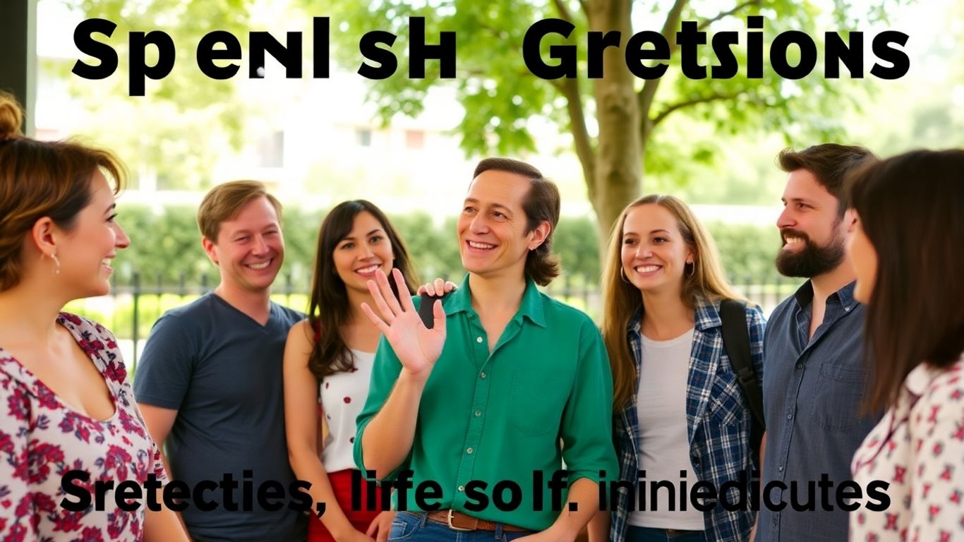 Menschen stellen sich auf Spanisch vor