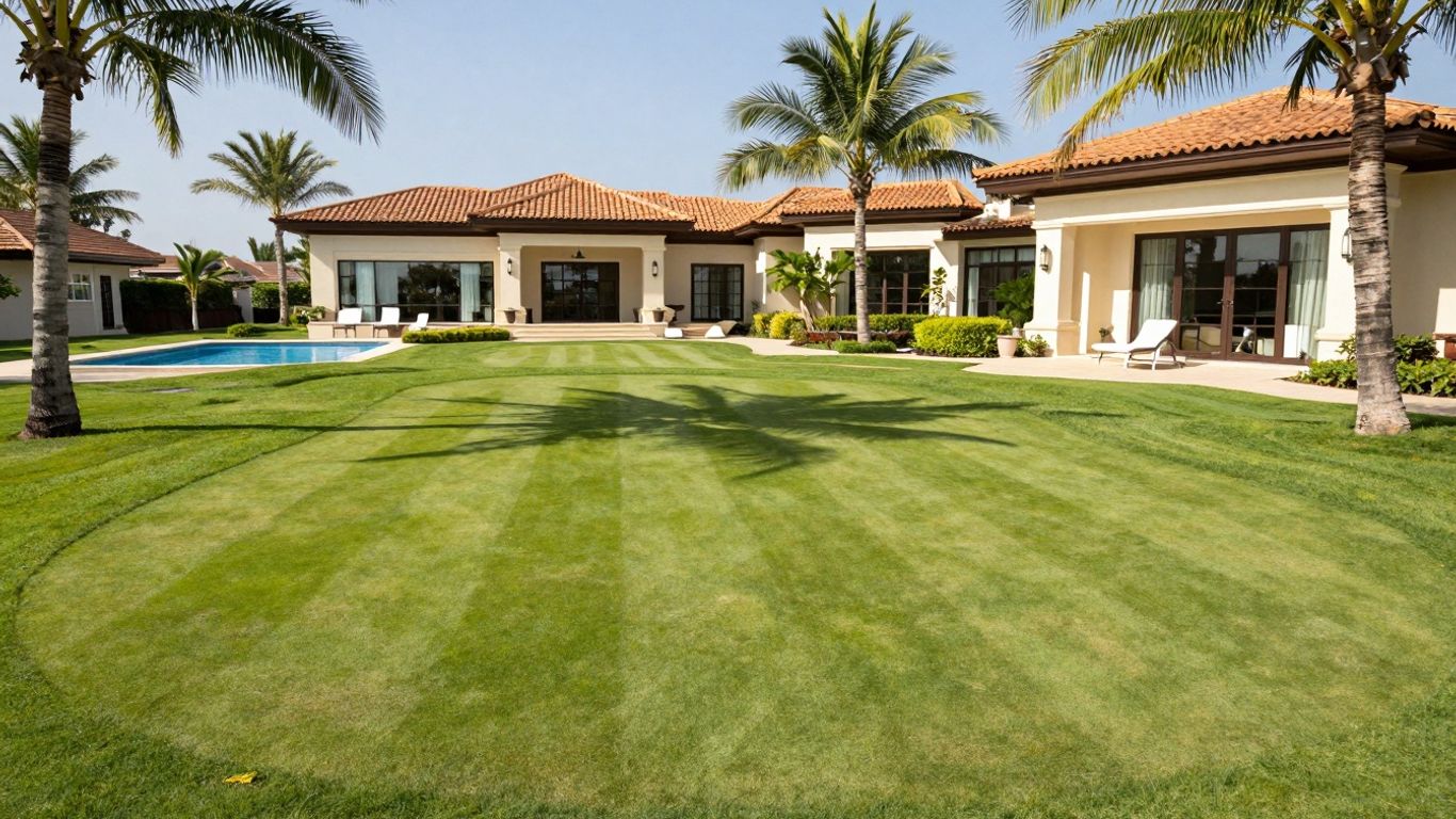 Luxury villa overlooking a pristine golf course in Phuket.