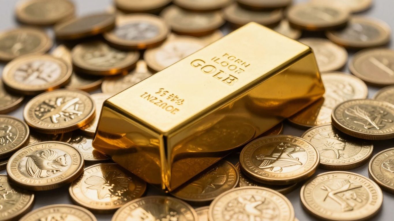 سبائك وعملات ذهبية للمستثمرين.