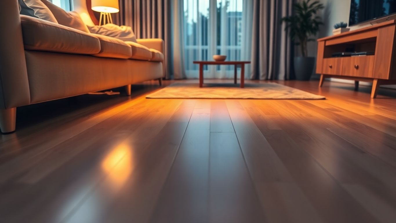 Fußbodenheizung in einem Wohnzimmer