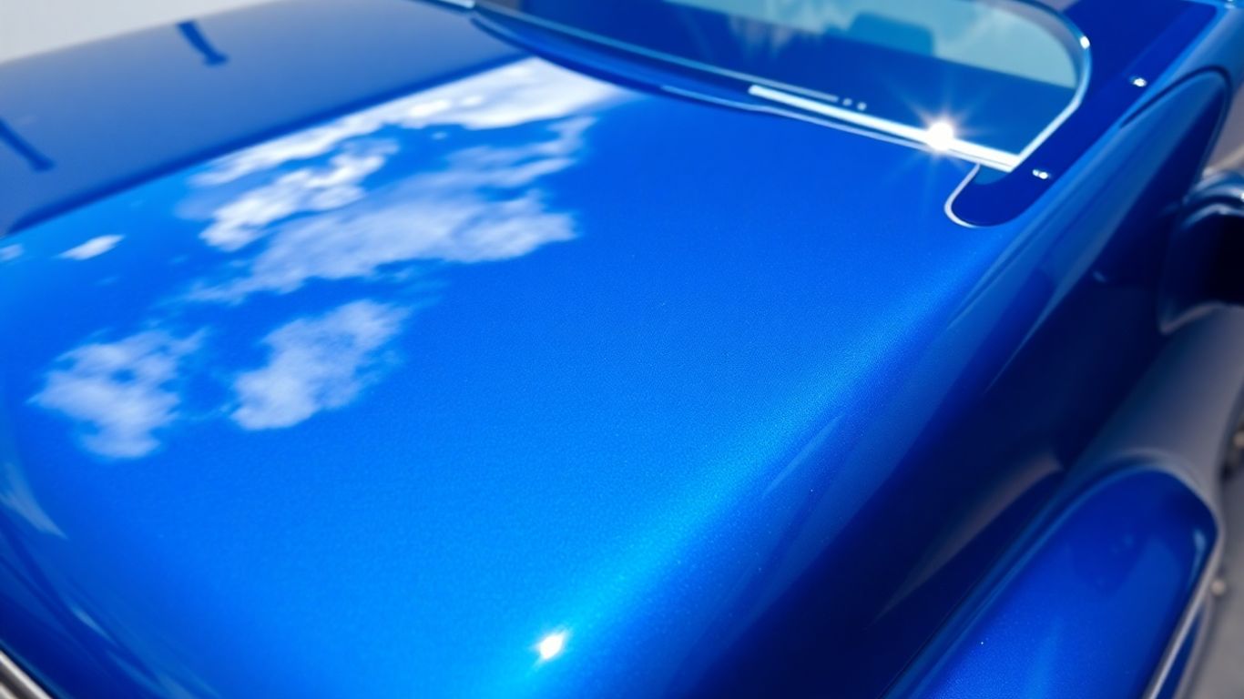 Caminhão com pintura vitrificada brilhante e protegida.