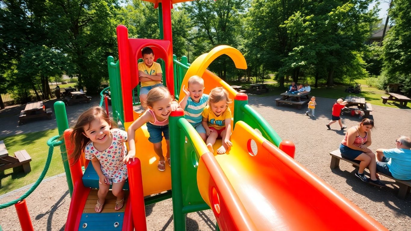 Kids playing at Sunbury's premier adventure play centre.