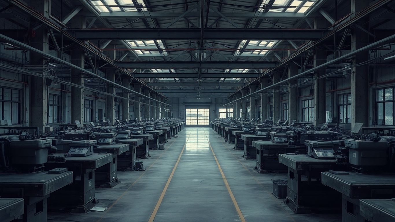 閉鎖された日本の工場と経済の未来