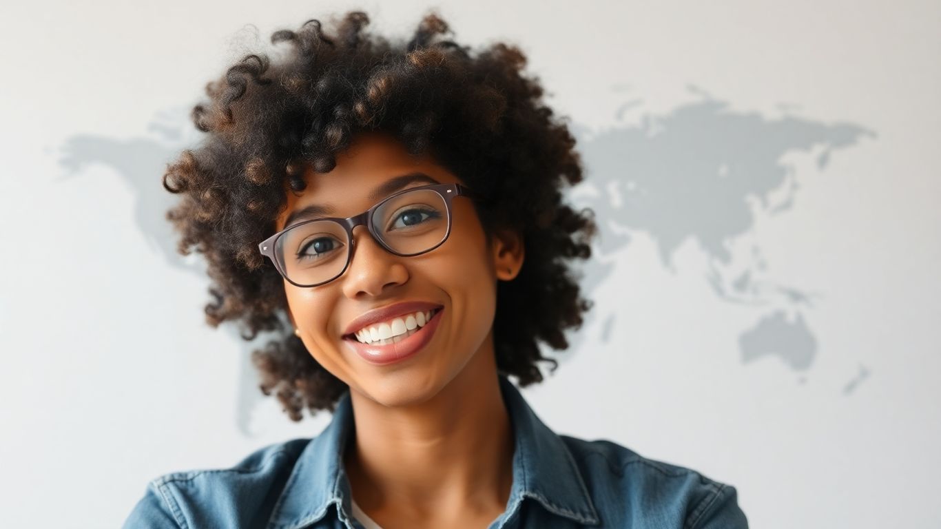 Person speaking confidently in an IELTS test.