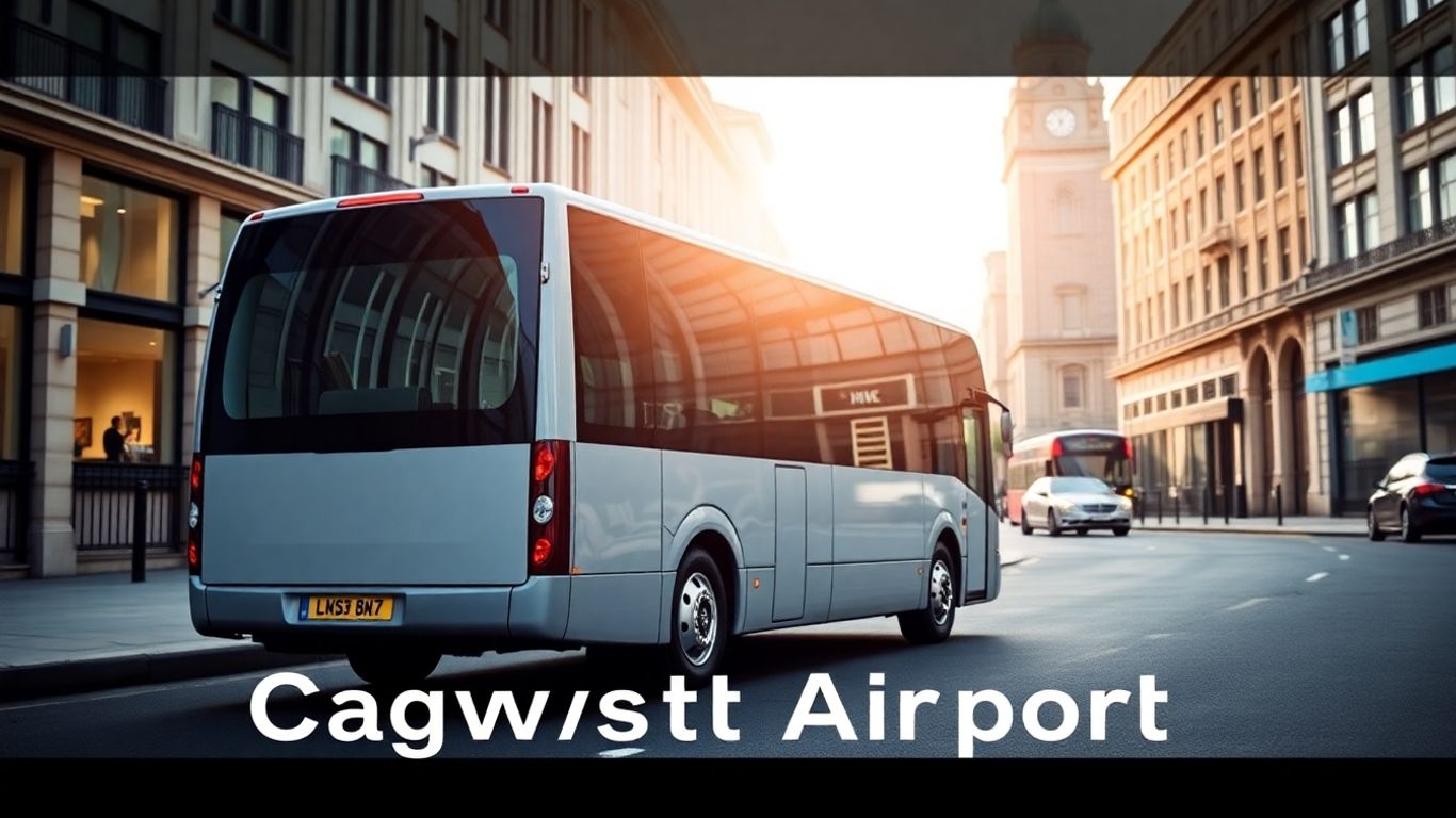 Minibus ready for Gatwick Airport journey