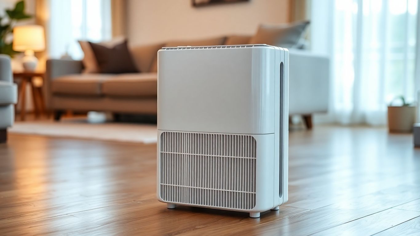 GermGuardian AC4825 air purifier in a home setting.
