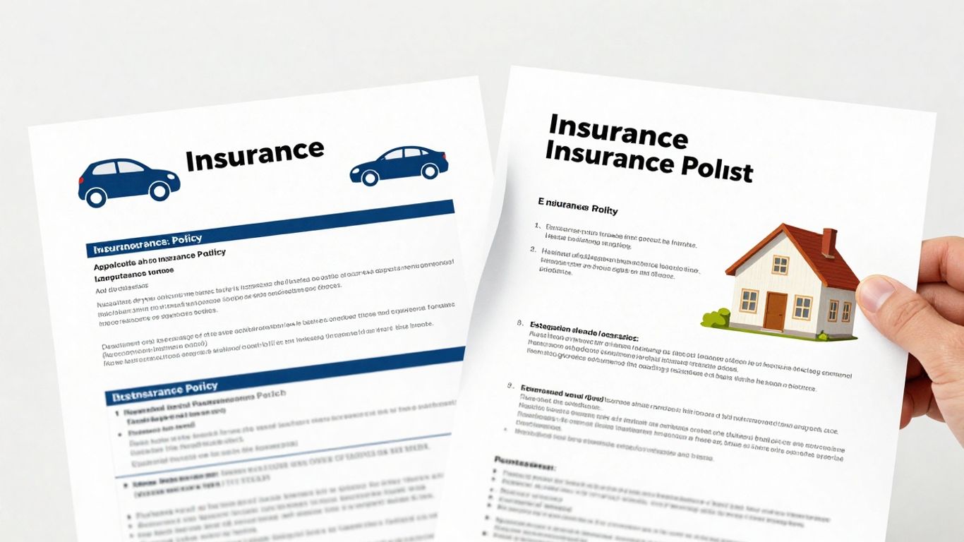 Two insurance policies merging into one document.