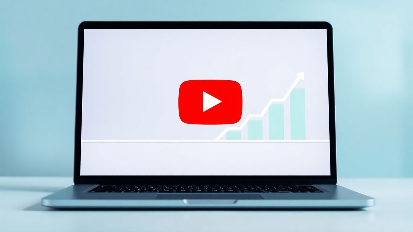 YouTube interface with growth visualization