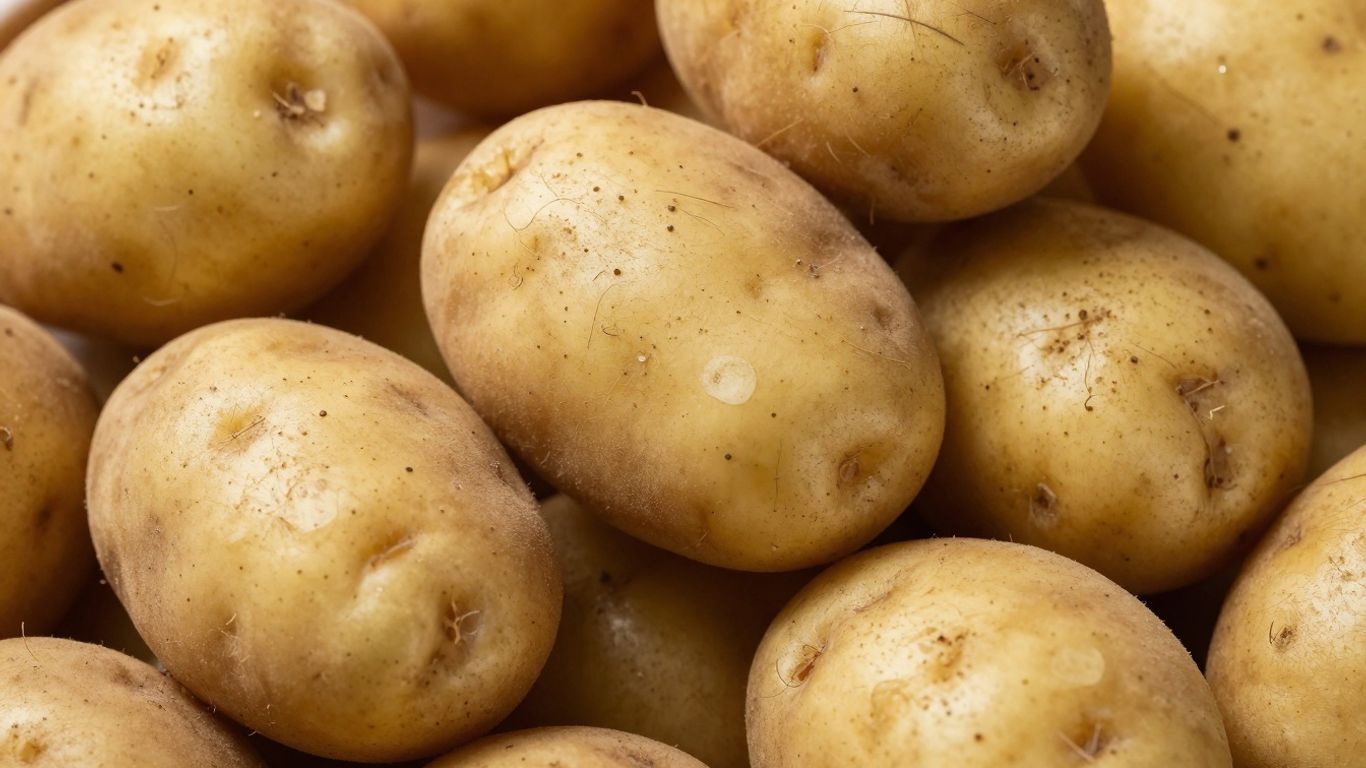 Biologische aardappelen in een grote hoop