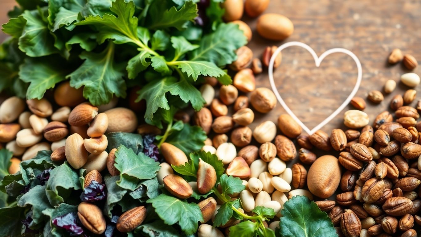 Magnesium-rich foods and a subtle heart graphic.