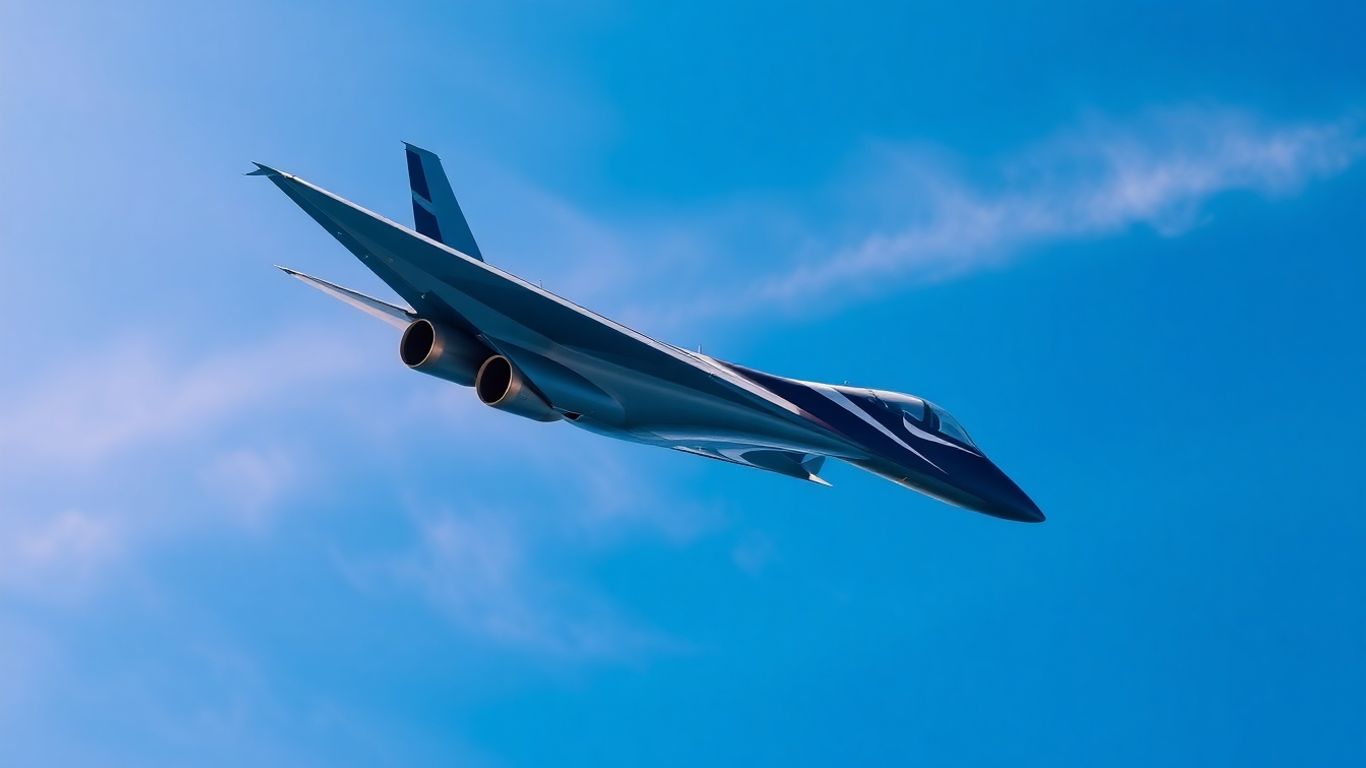 Nike jet aircraft in flight
