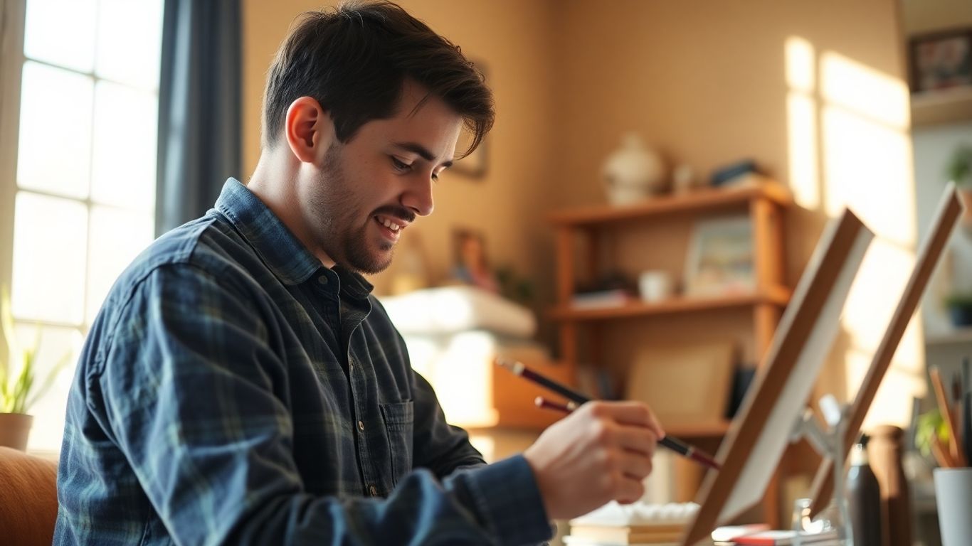 Persoană activă în timpul liber, învățând și crescând.