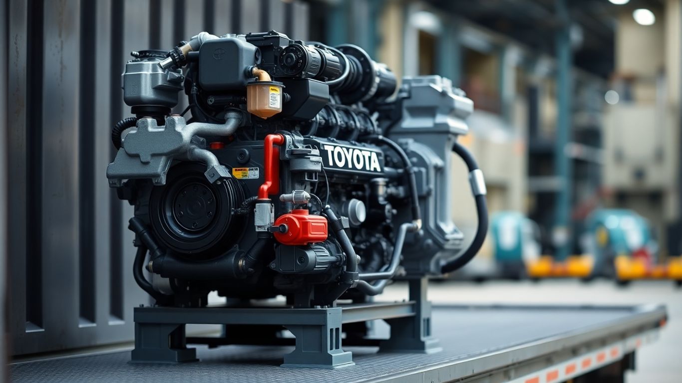 Toyota engine and gearbox being shipped interstate