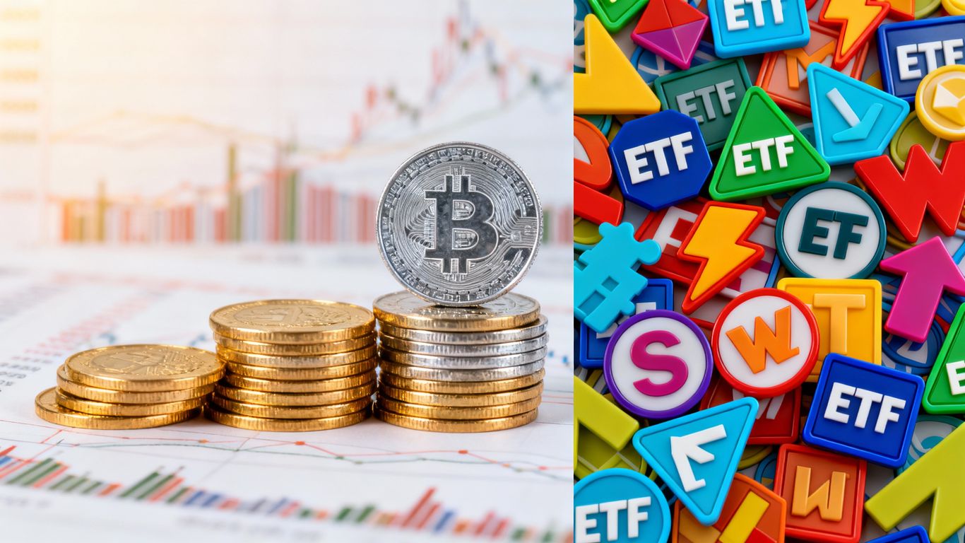 Stocks, bonds, and ETFs explained visually.