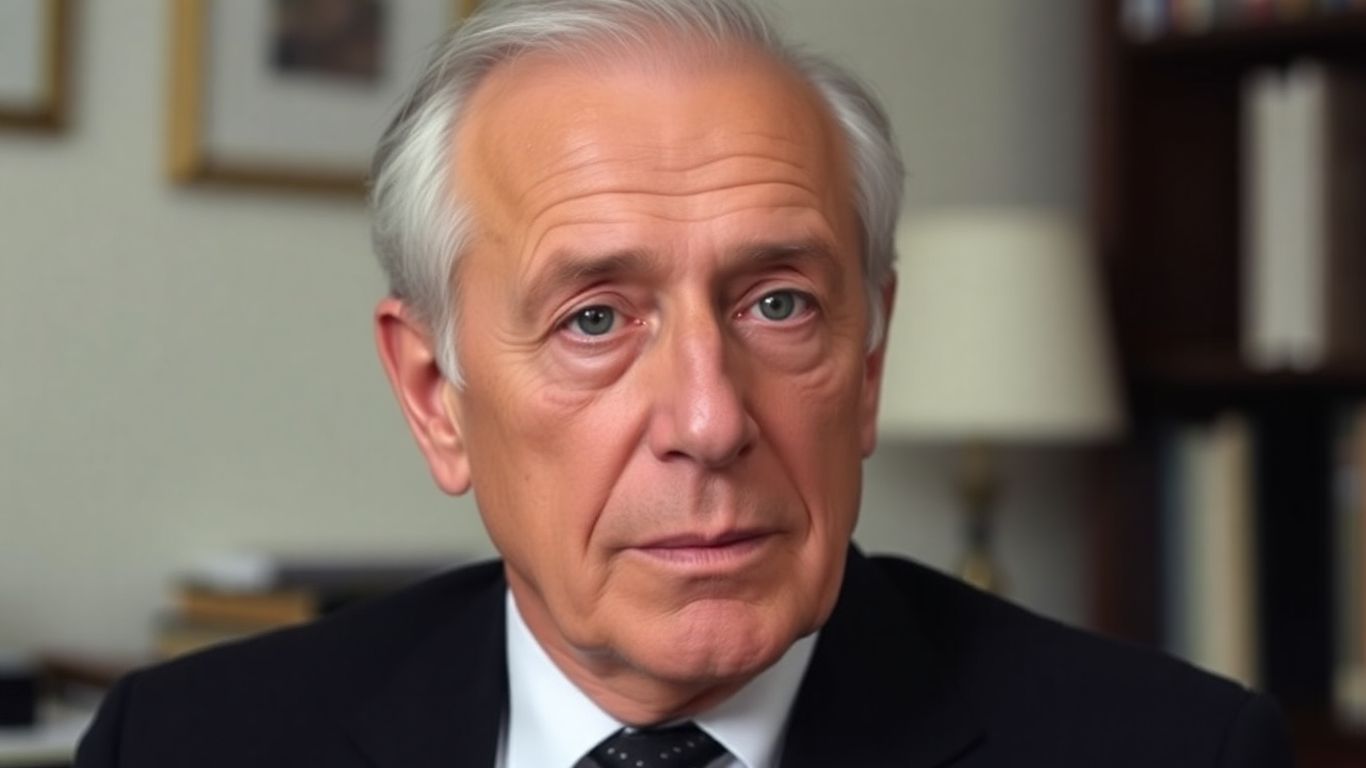 Retrato de Francisco Pinto Balsemão, fundador da SIC.