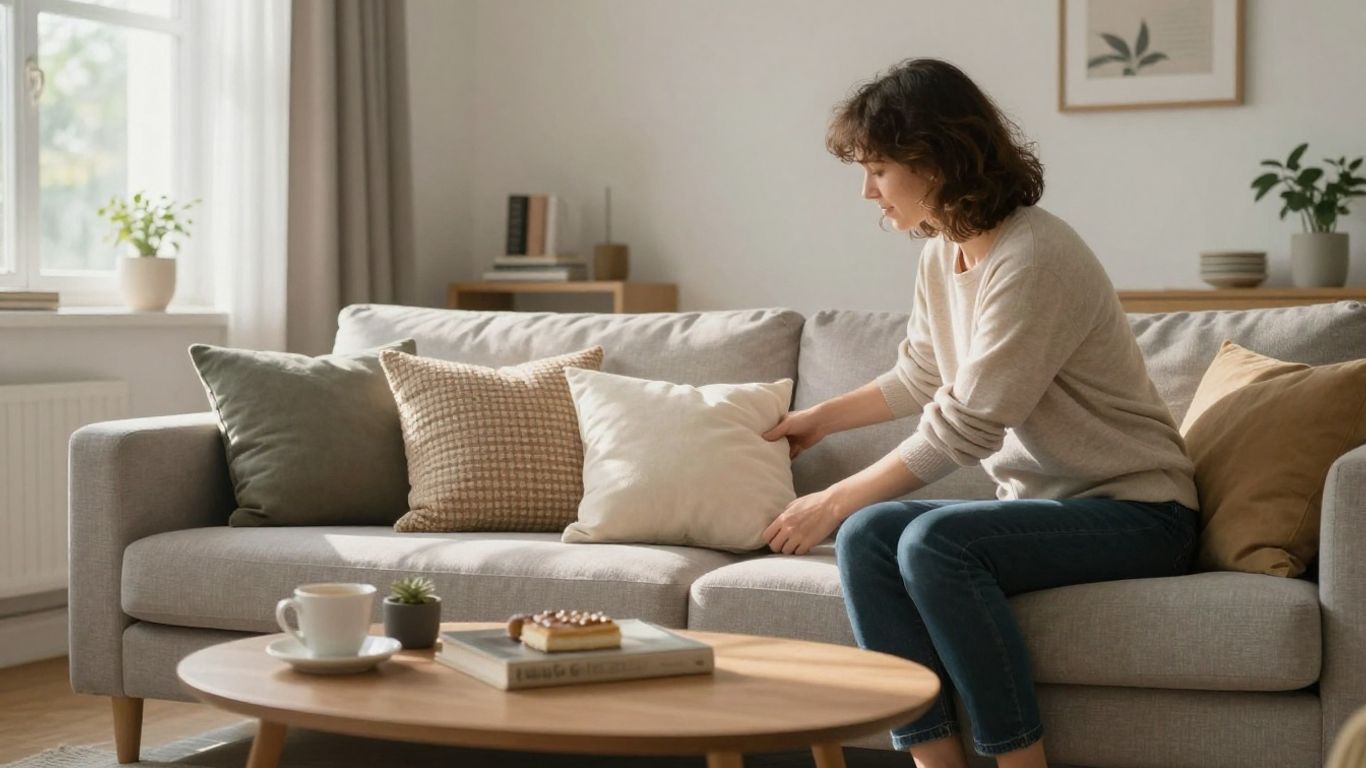 Persona personalizando su hogar con seguro flexible.