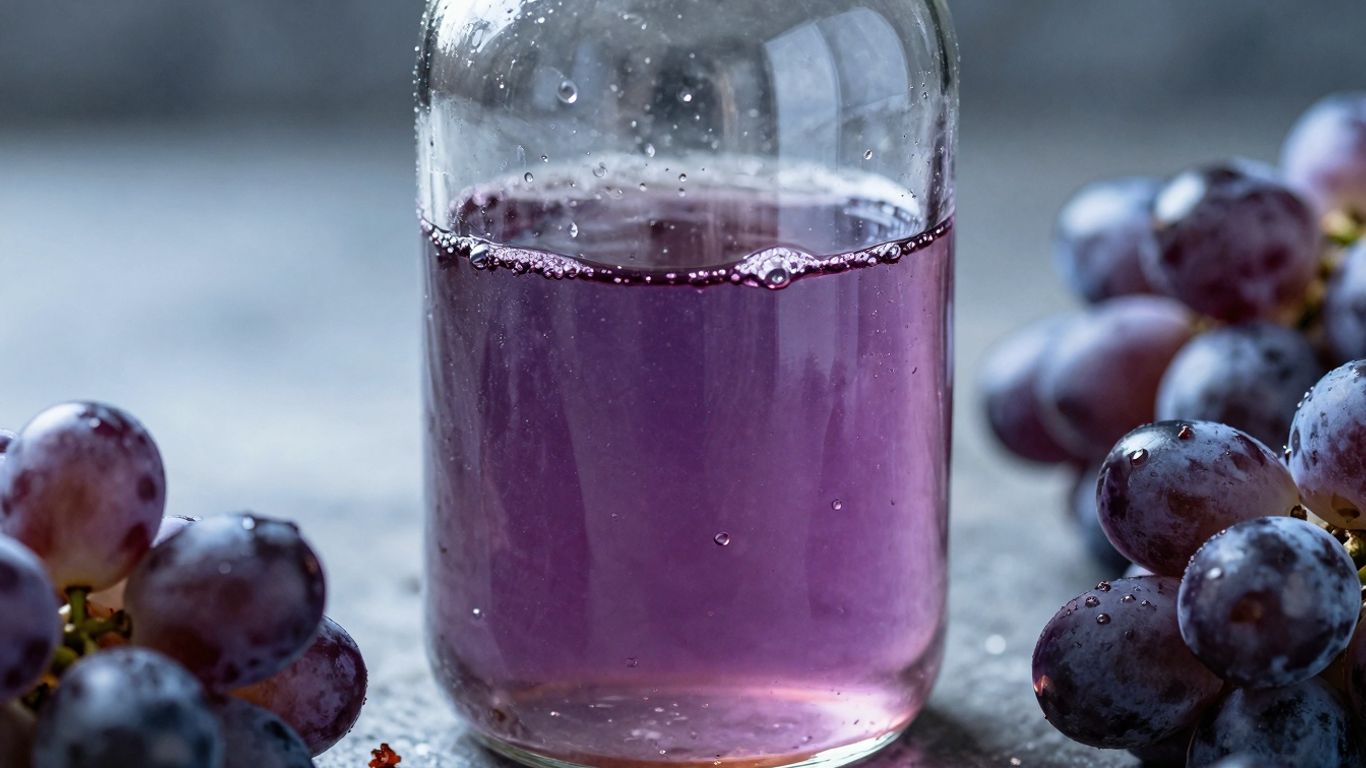 Liquid Traube Dampfdorado Intense Flasche mit Trauben