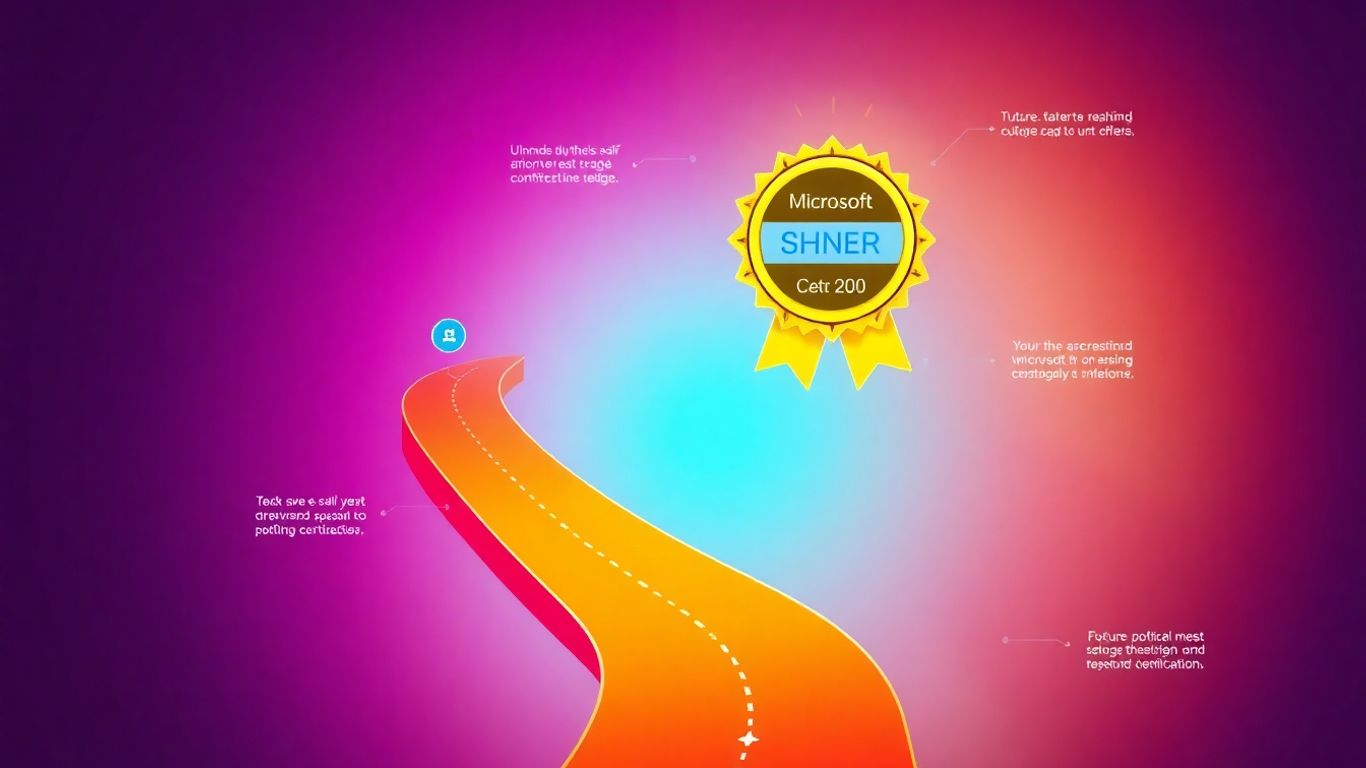 Microsoft certification path infographic for 2025 success.
