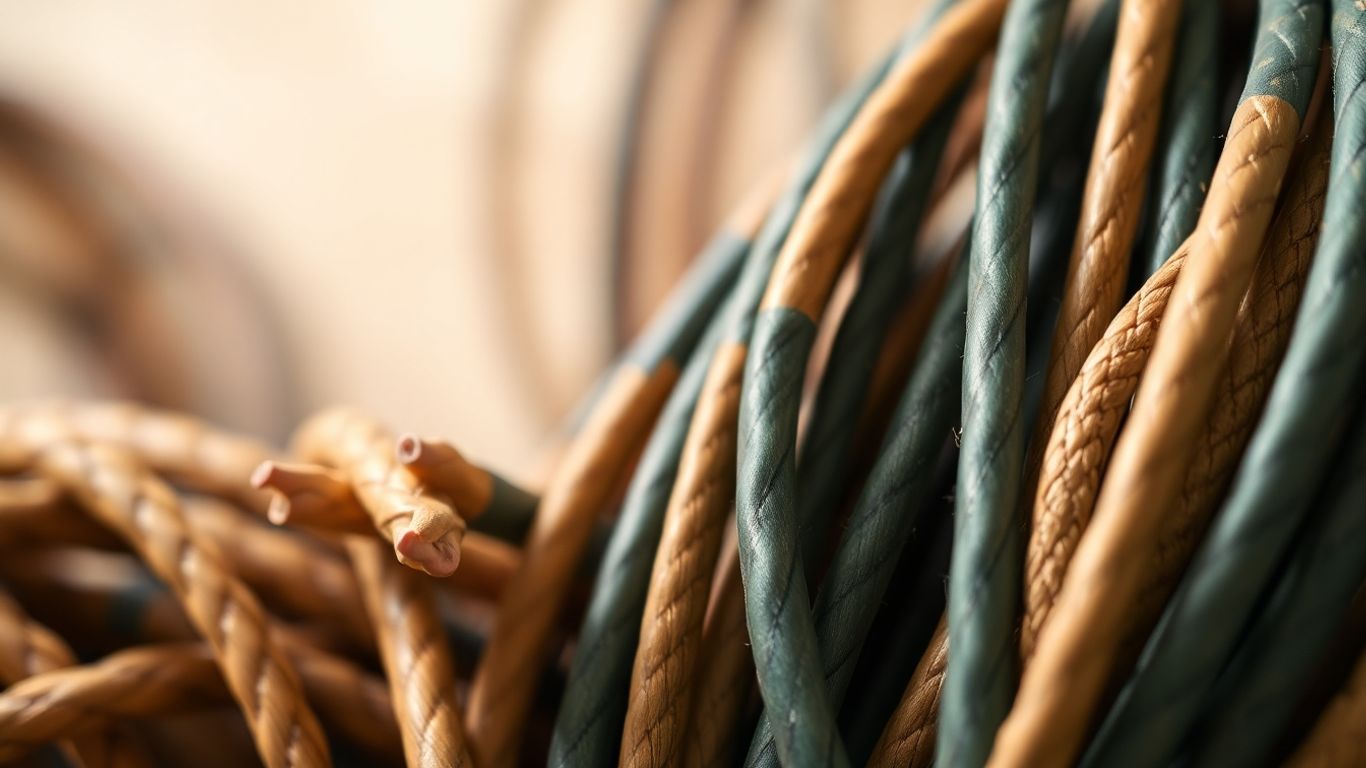 Nachhaltige Kabel im Bauwesen, verschiedene Materialien