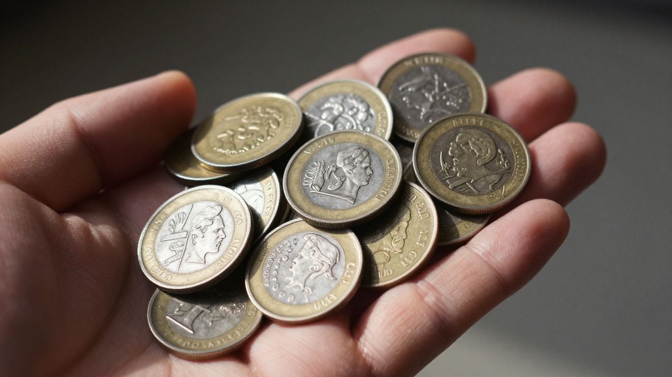 Collection of valuable coins for sale.