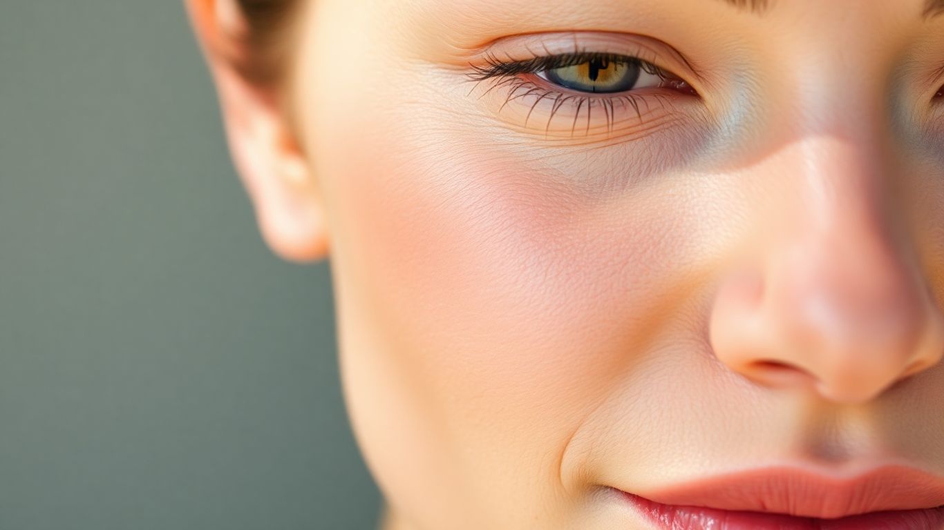 Person with smooth, glowing skin after a cosmetic treatment.
