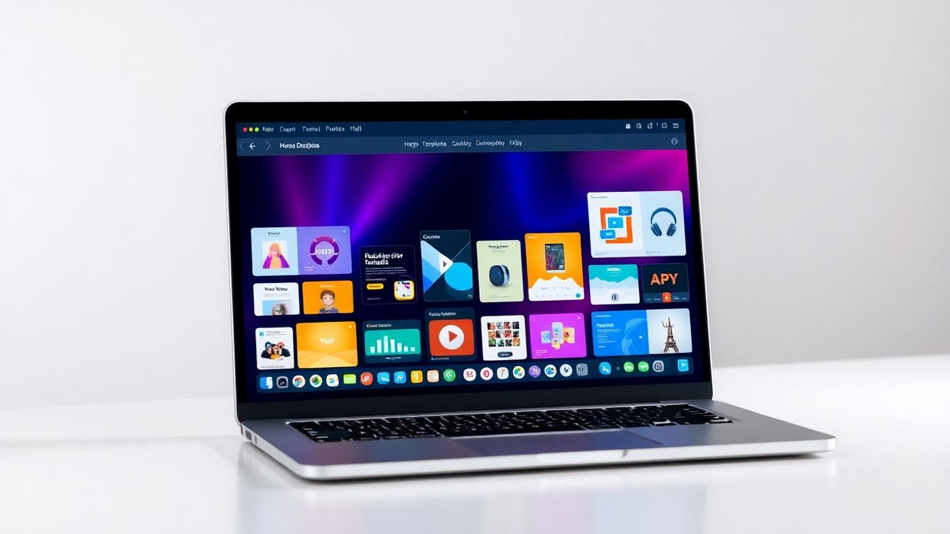 Claspo pop-up builder interface on a laptop screen.