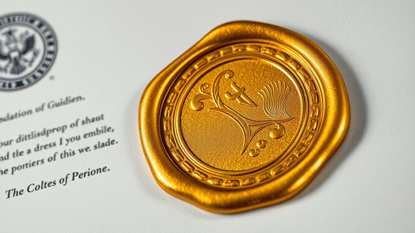 California Apostille Seal on Official Document