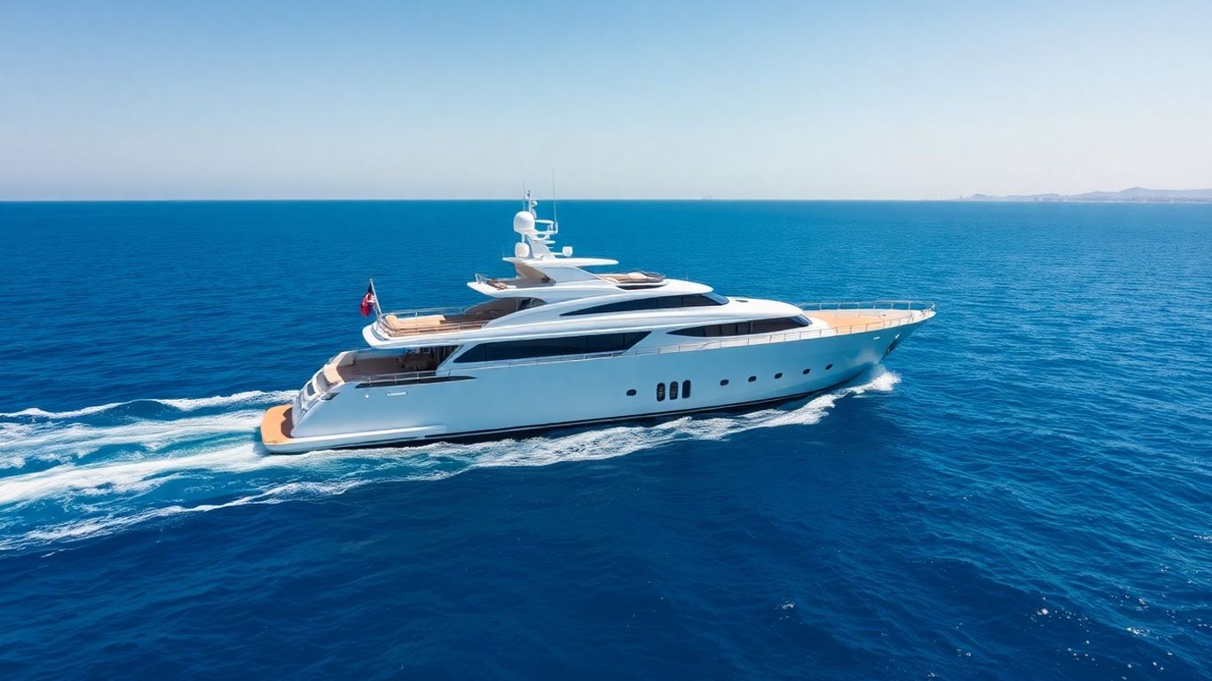 Superyacht Parsifal III sailing on the Mediterranean Sea.