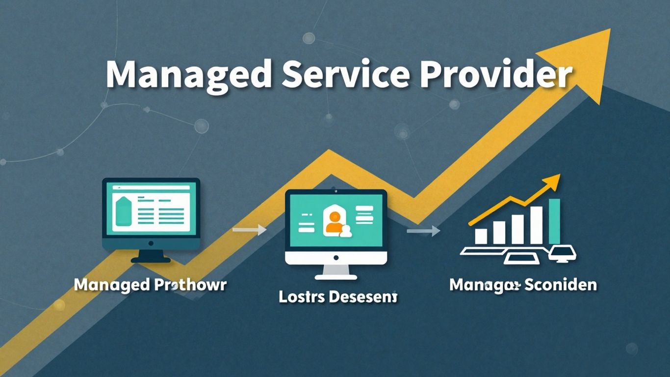 Infographic on becoming a Managed Service Provider in 2025.