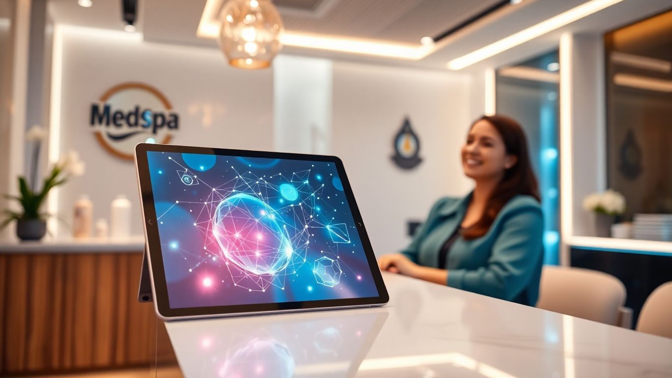 Medspa client receiving AI-enhanced personalised treatment.