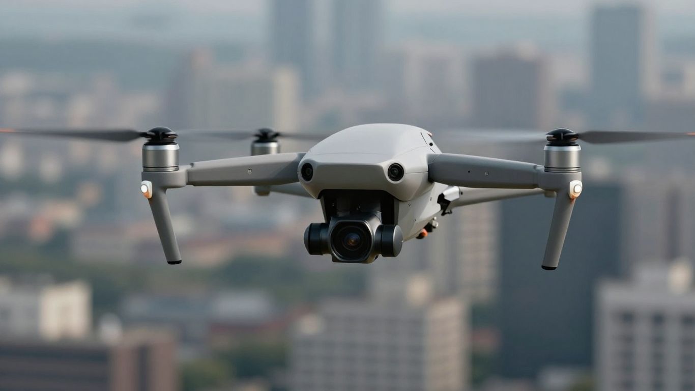 DJI Mavic 4 Pro drone in flight.