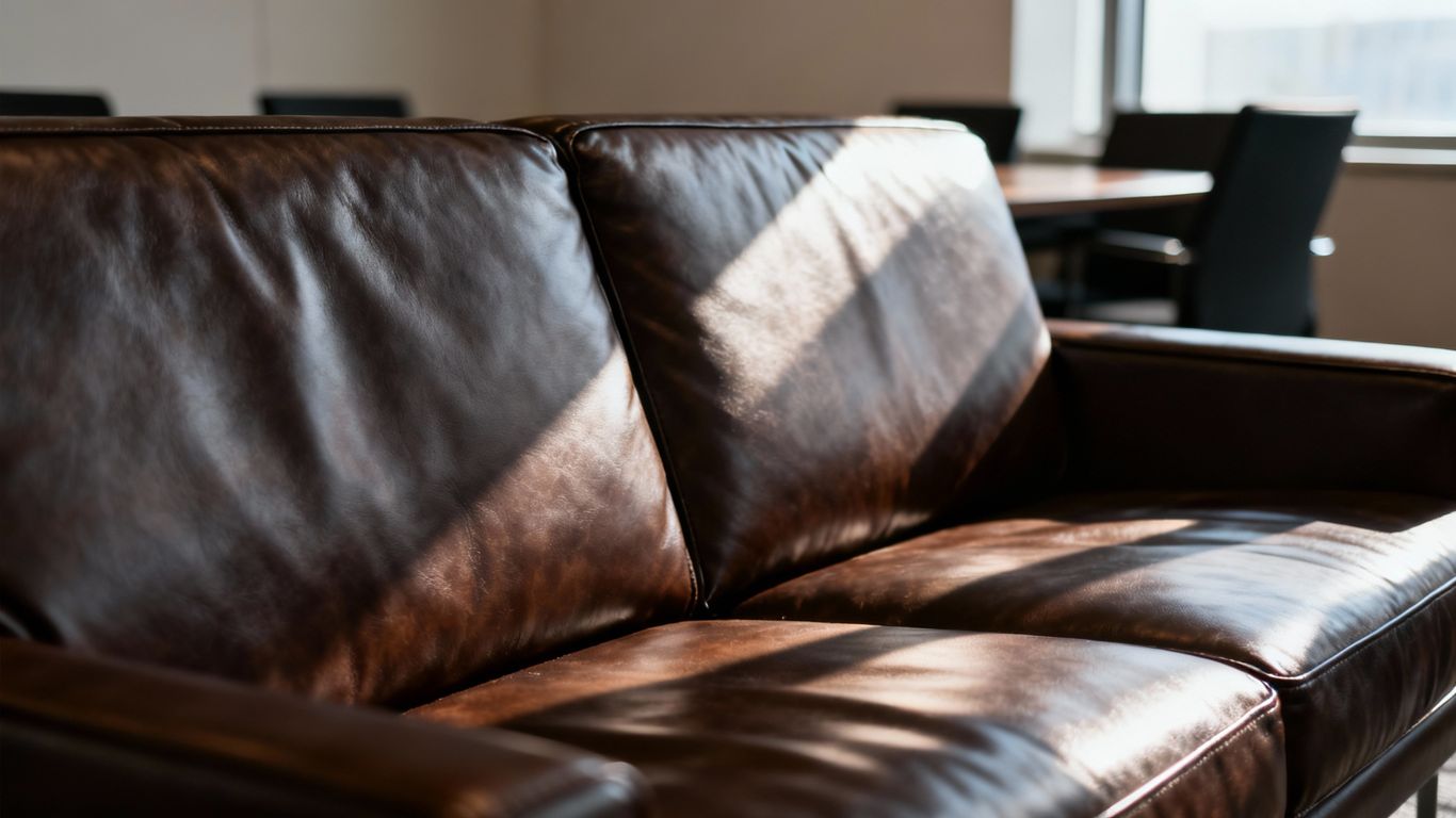 Kožená sedačka v zasadačke