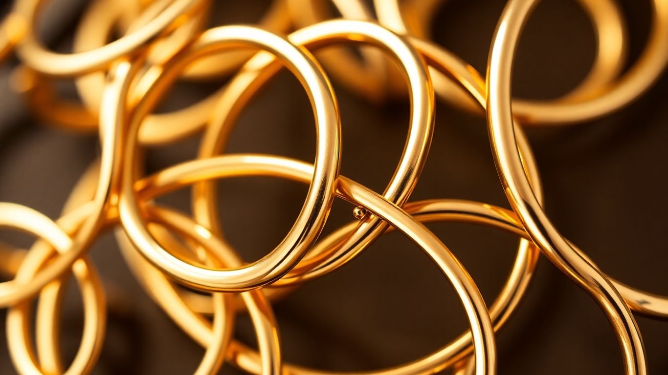 Assortment of elegant gold hoop earrings