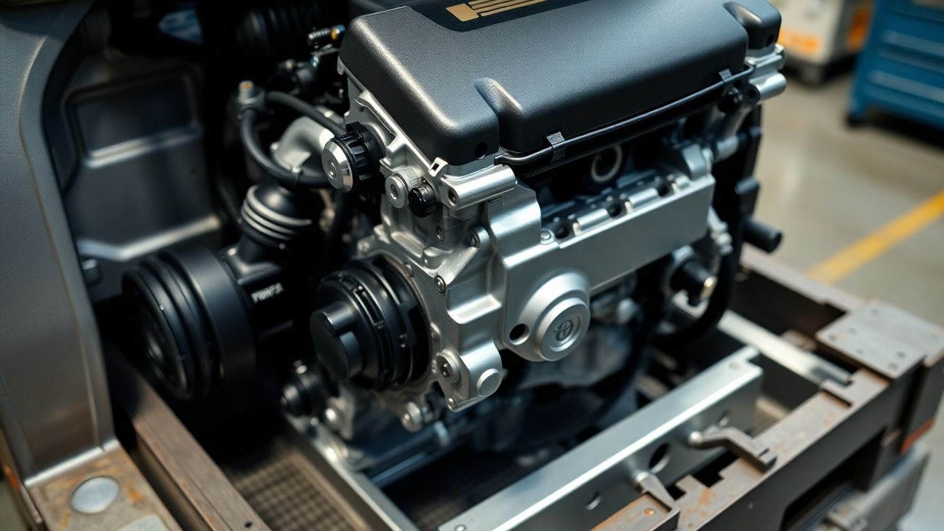 Toyota Yaris engine ready for shipping