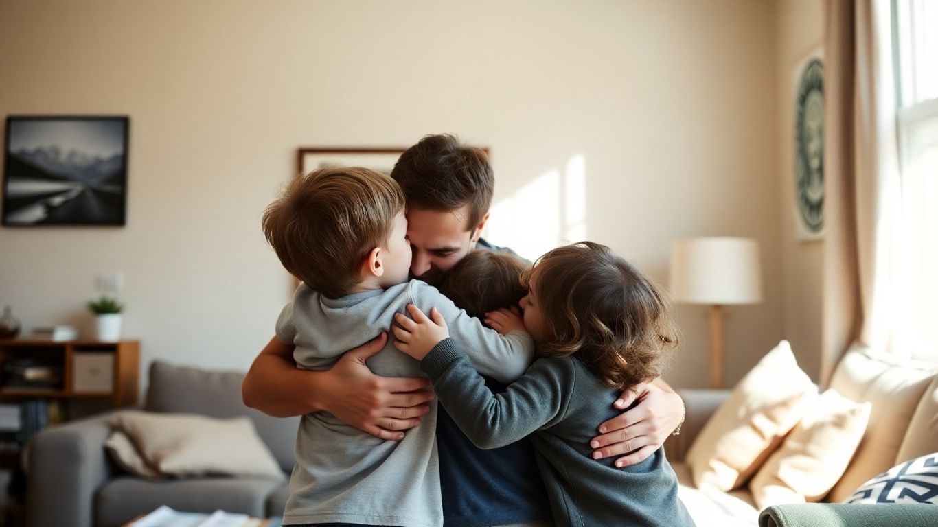 Family showing support during ABA therapy.