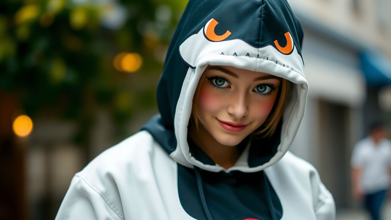 Himiko Toga hoodie styled for a villainous look.