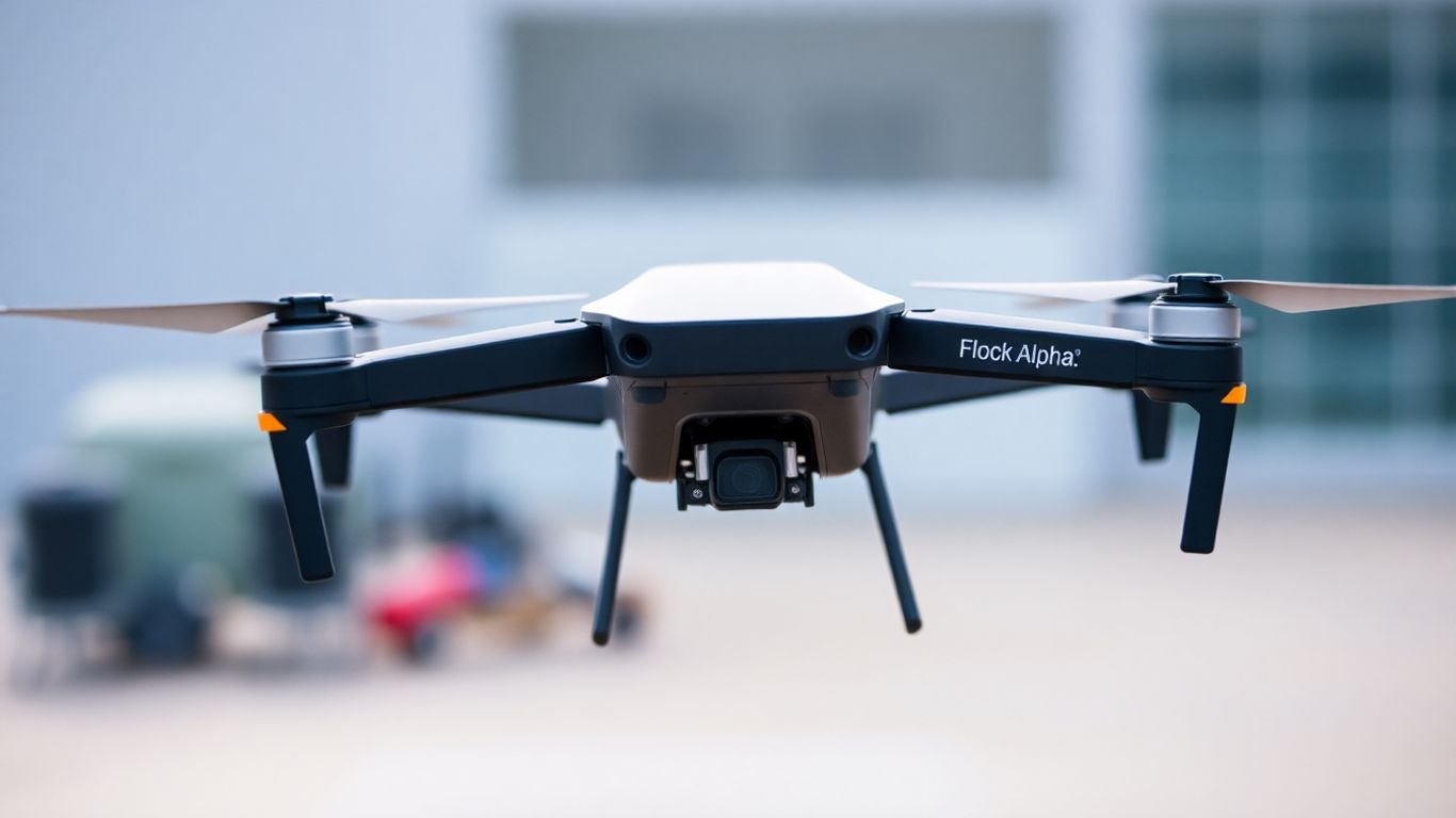 Drone Flock Safety Alpha en action.