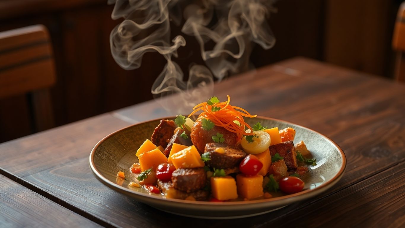 Delicious solo meal on a table, ready to eat.