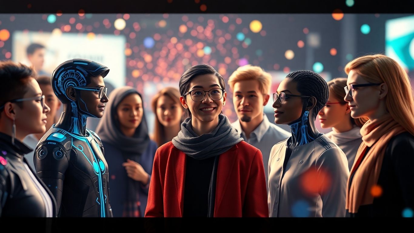 AI avatars creating digital content