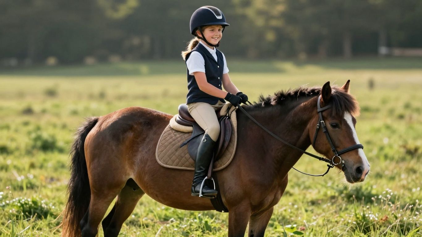Young rider on a pony at La Perouse Pony Club