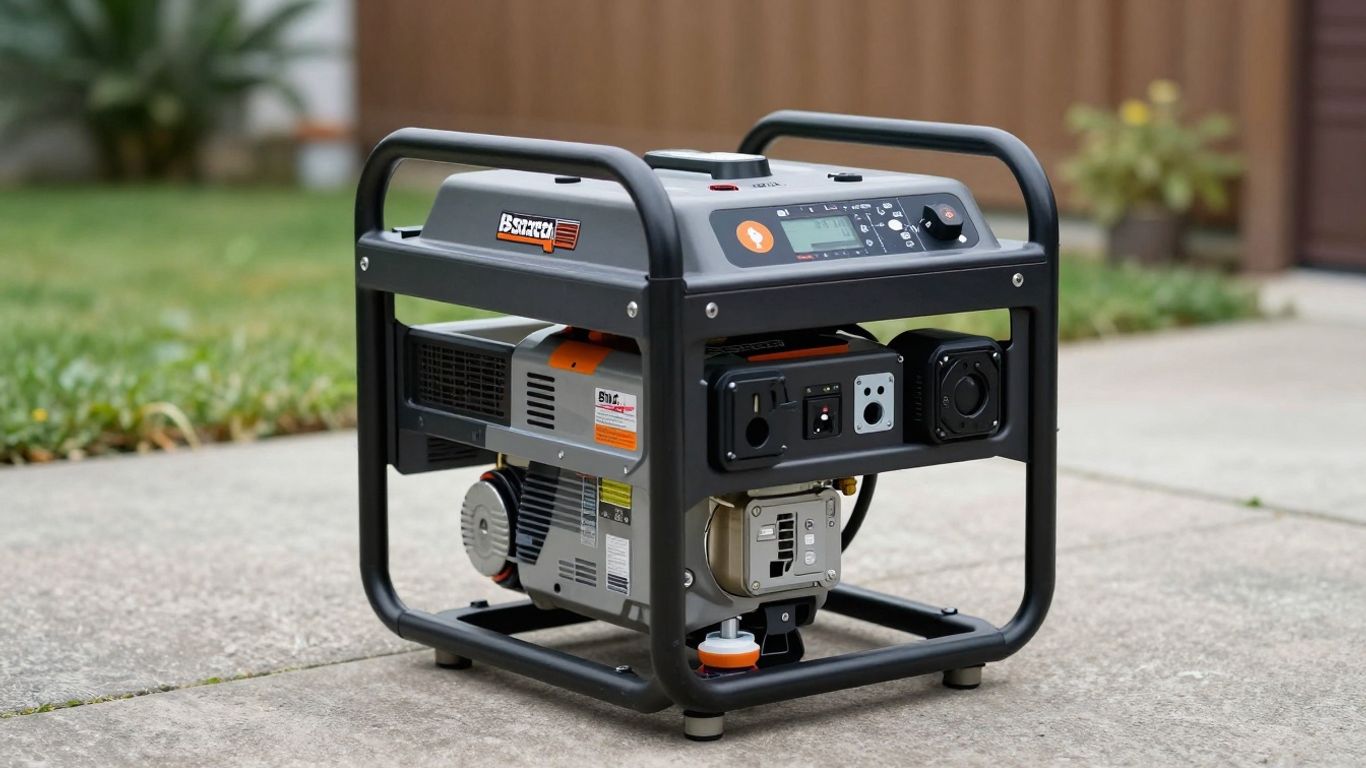 Briggs & Stratton P2200 inverter generator outdoors.