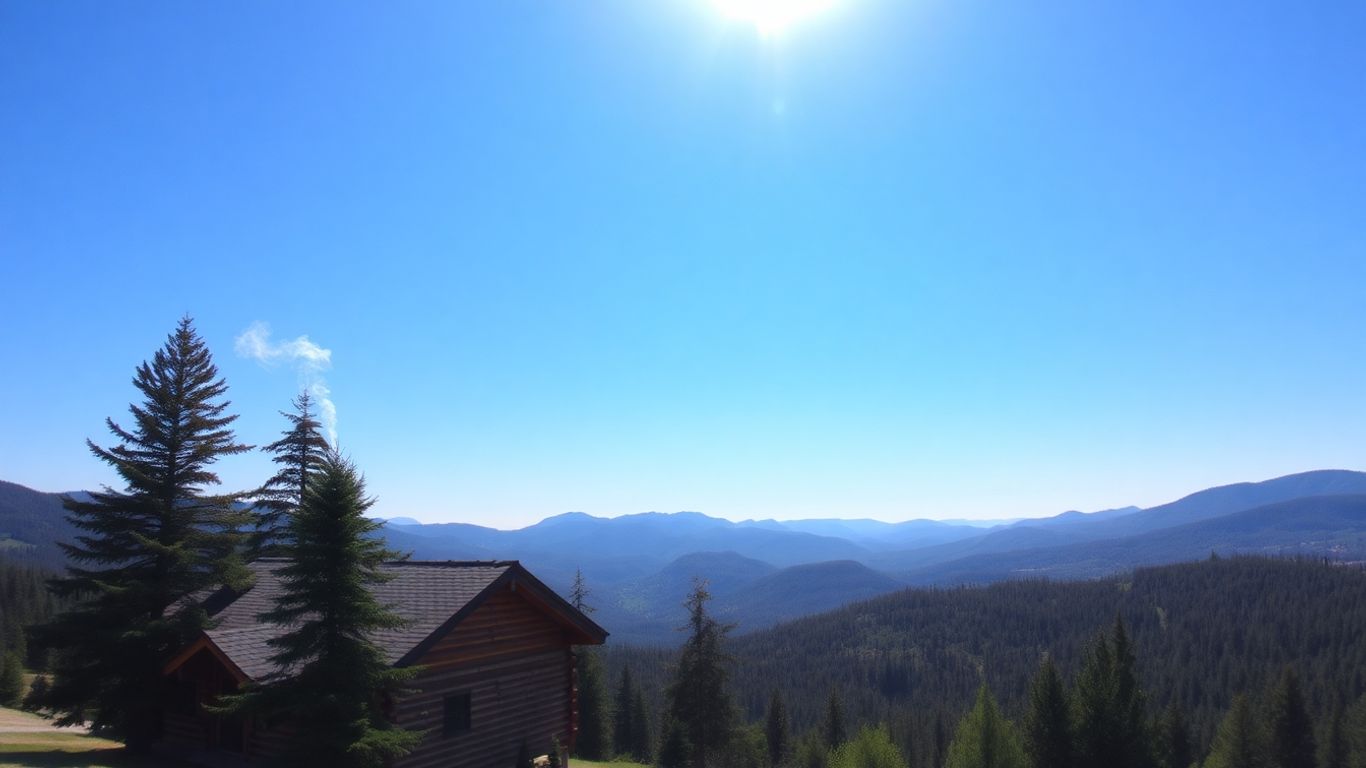 Cabane en bois dans les montagnes savoyardes