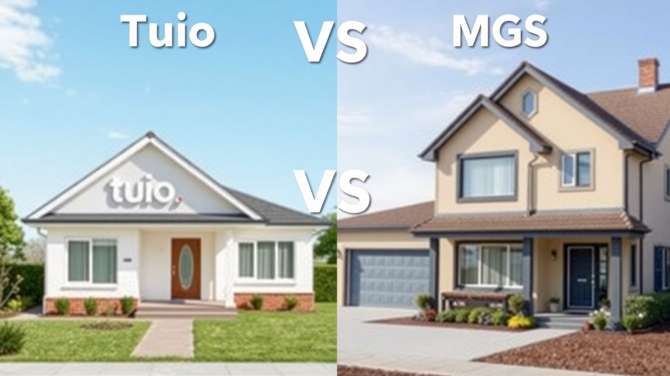 Comparación visual de seguros de hogar Tuio y MGS.