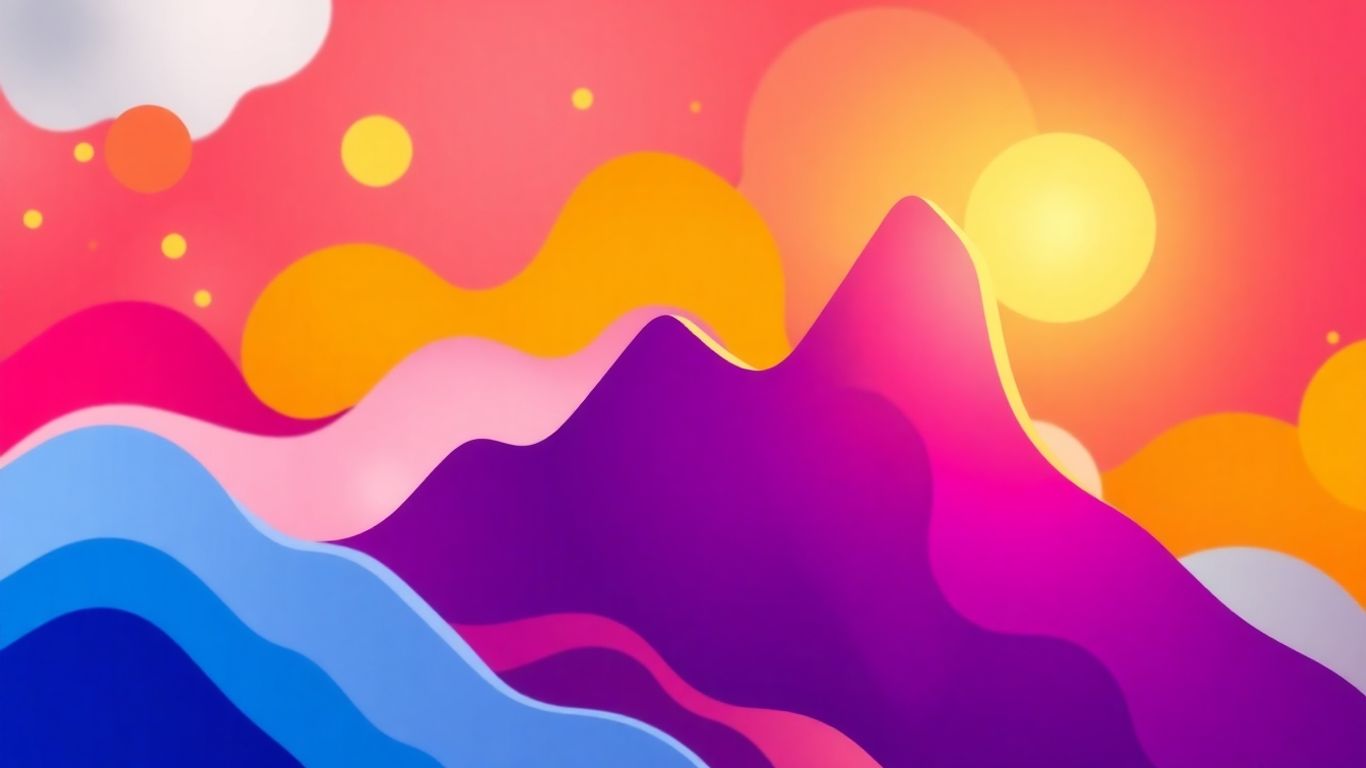 Abstract visual of upward movement and expansion.
