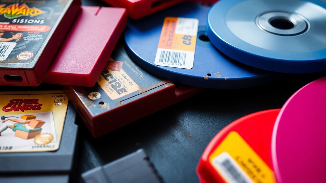 Kolekcija retro igara i kertridža za poklon