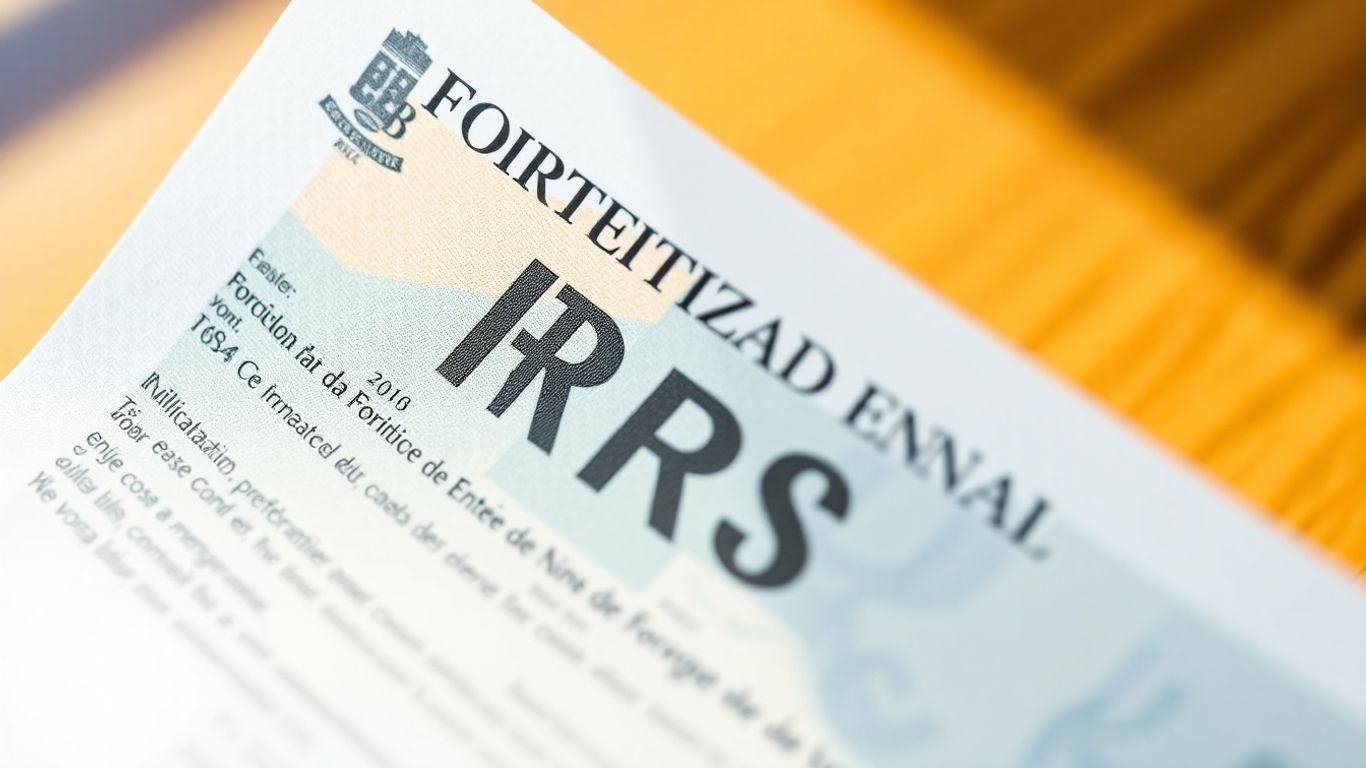 Nota de liquidação do IRS em Portugal.