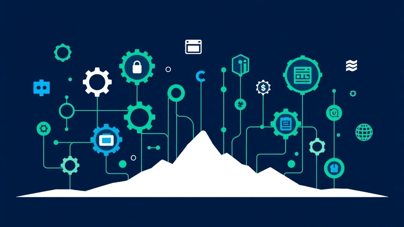 Denver IT support infographic with technology icons.
