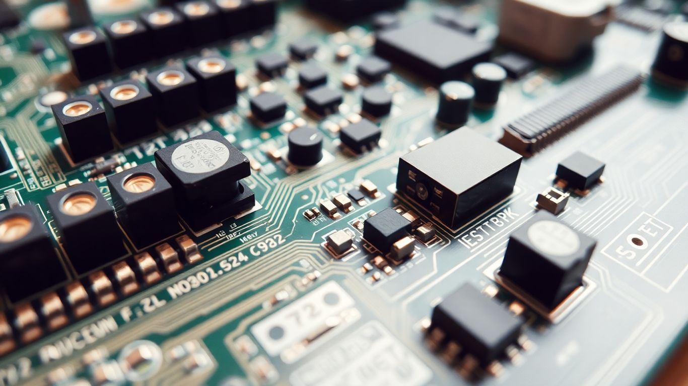 PCB Assembly Job Description: Skills Every Engineer Should Know - Anzer 3 Close-up of a printed circuit board with components.