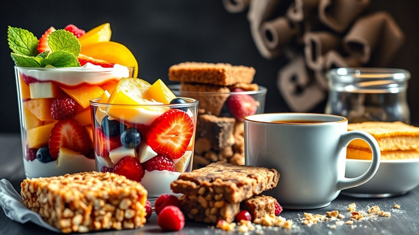 High protein breakfast options ready to go.